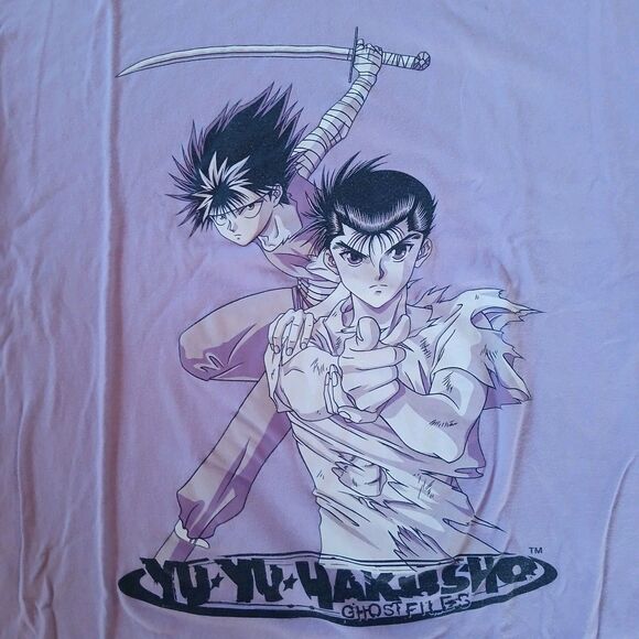 Yu Yu Hakusho Ghost Files Shirt Size XL Crunchyroll Anime Graphic Tee Purple - Picture 3 of 6